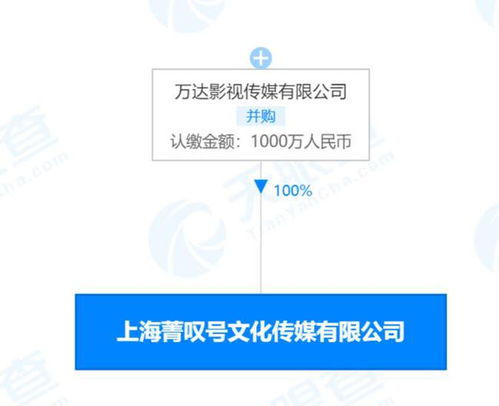 万达在上海成立菁叹号传媒公司 注册资本1000万